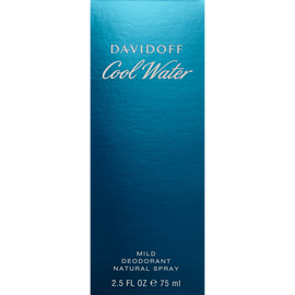 Cool Water By Davidoff For Men. Mild Deodorant Spray 2.5 Ounces