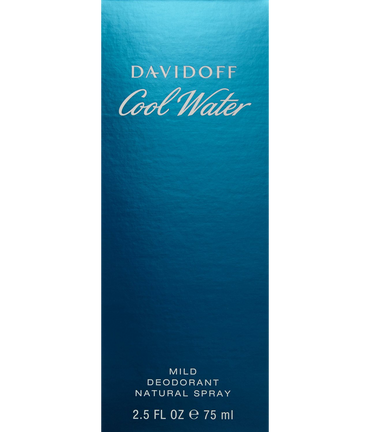 Cool Water By Davidoff For Men. Mild Deodorant Spray 2.5 Ounces